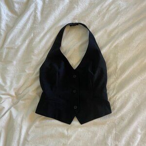 ASOS DESIGN tailored vest in black